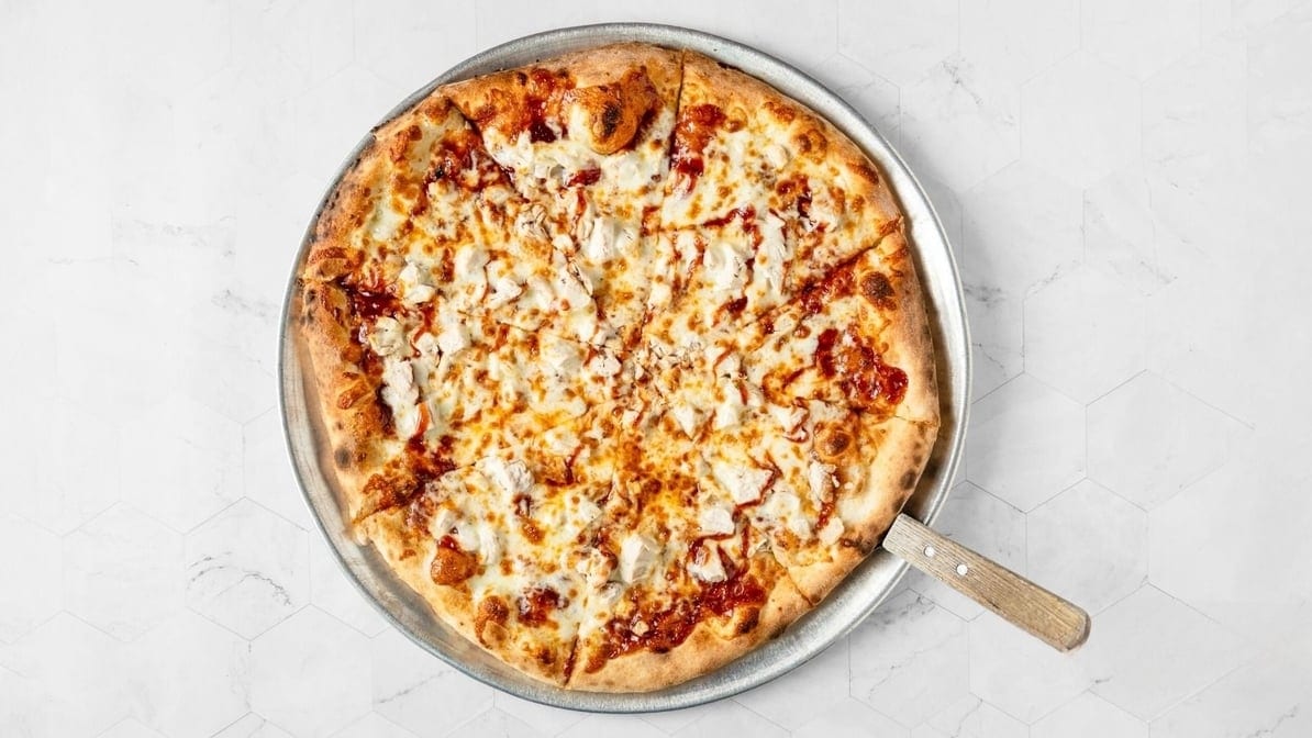 BBQ Chicken Pizza.