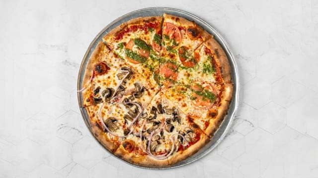 12" Small Half & Half Specialty Pizza.